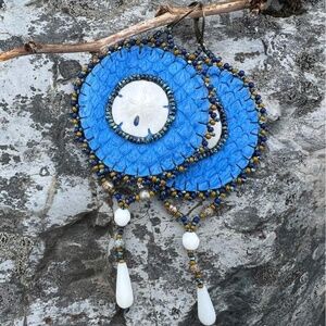 Handmade Salmon Leather Earrings (Alutiq Angels inspired)